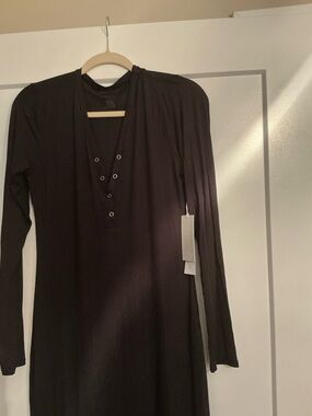 NWT Negative Underwear Whipped Henley Dress